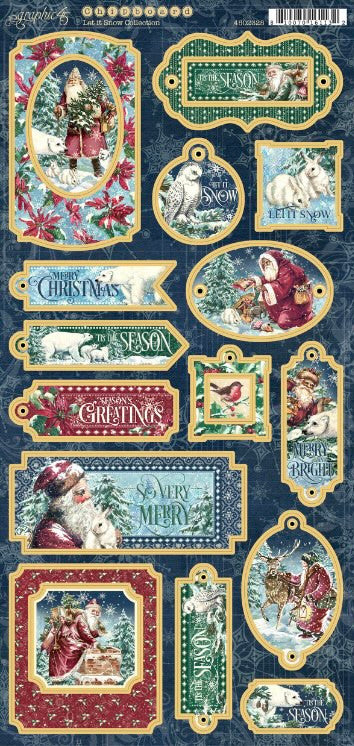 Graphic 45 Let It Snow Chipboard